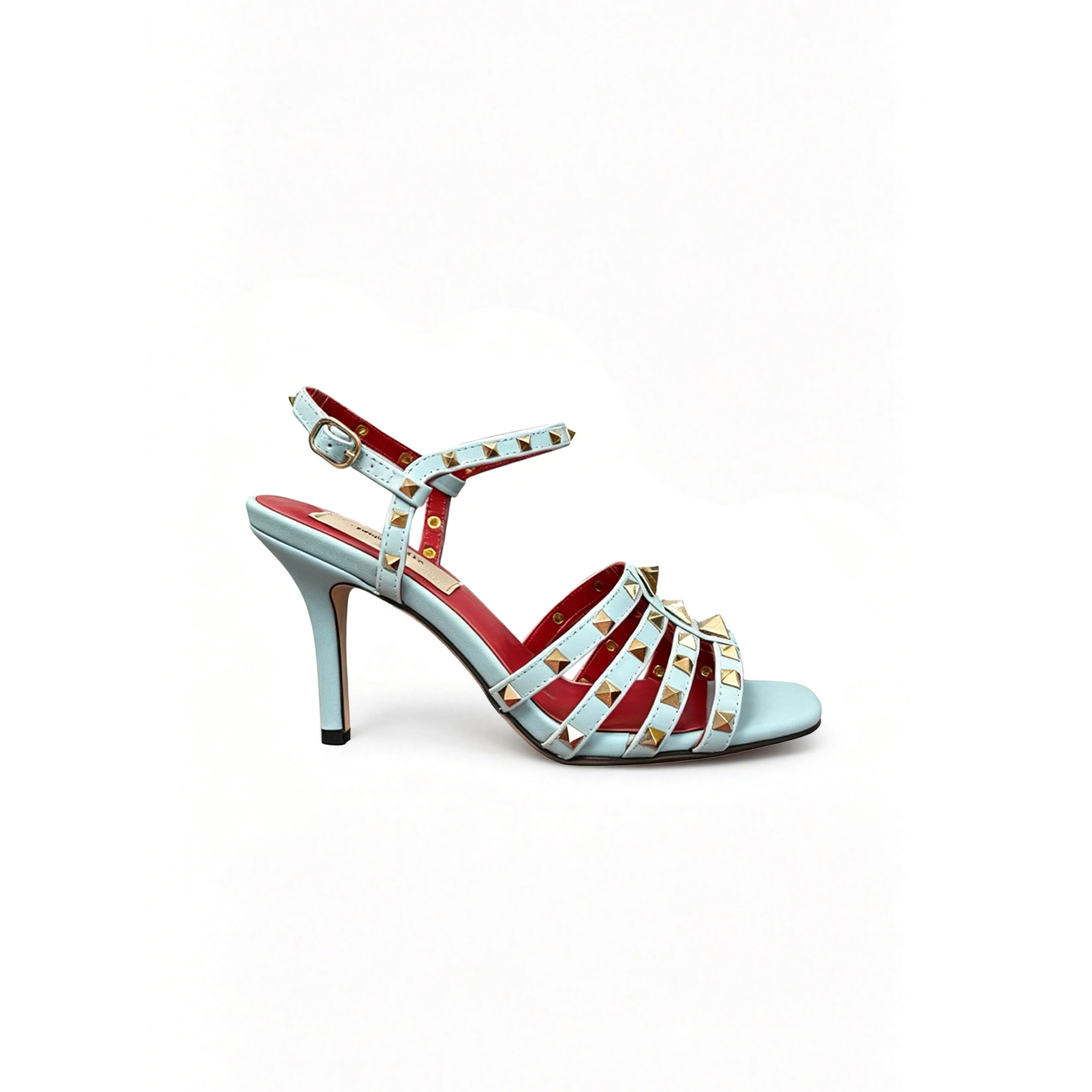 VALENTINO GARAVANI ROCKSTUD KIDSKIN SANDAL 65MM